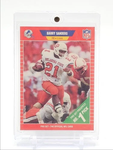 BARRY SANDERS 1989 NFL PRO SET ROOKIE PROSPECT LIONS #494 RC Q6997