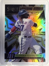 2022 Panini Select Vladimir Guerrero Jr Lightning Strike Prizm SSP Blue Jays