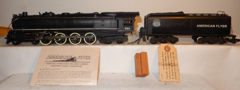 American Flyer BRAND NEW, Store Stock, Rare DC Version 332 Northern UP 4-8-4 '48