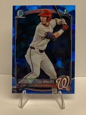 2025 Bowman Chrome Draft Sapphire Edition Eli Willits #BDC-1 1st (RC) Nationals