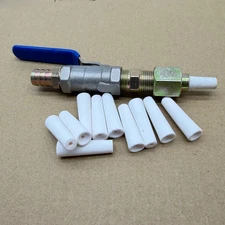 Valve Type Sand Blasting Gun with 10pcs Nozzle for 5/10/20 Gallon Sandblast Tank