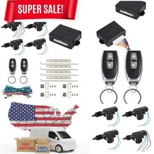 Automotive 4-Door Central Lock System - Keyless Entry  Trunk Release Included