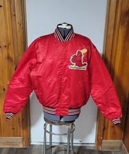 Vintage 1980s Starter St. Louis Cardinals Satin Bomber Jacket size XL