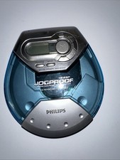 Philips Jogproof 45 ESP Portable CD Player - AX5119/17 - Silver and Blue Tested