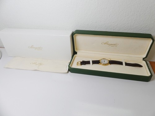 Ladies Breguet 18k yellow gold Classique 30mm ref 8067 MOP with box