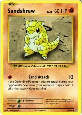 XY - Evolutions #54/108 Sandshrew