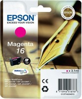 Epson C13T16234012 Epson Tinte N.16 FüR Epson Workforce 2010/2510, Magenta