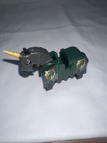 Lego Kingdoms Knights Green Dragon Barding Ruffled - Armored Horse from set 7187
