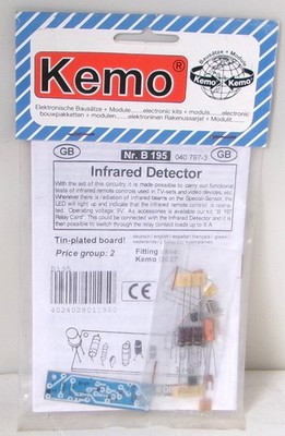 Kemo Germany B195 Infrared Detector Electronic Project Kit NOS New Sealed DIY