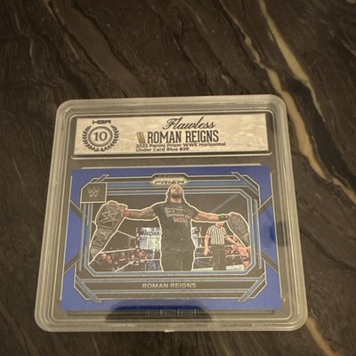 Panini 2023 Prizm WWE Under Card Blue Roman Reigns #29 /25 HGA 10 Graded