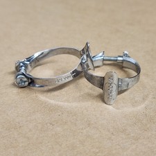 2 Dia-Compe brake Cable Clamps Chrome, HTF PAIR JAPAN - Schwinn Scrambler