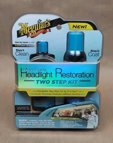 Meguiar's Perfect Clarity Headlight Restoration Two Step Kit G2000 New In Box