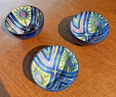 VTG ROYAL COPENHAGEN Marianne Johnson Hand Paint Fajance Bowls