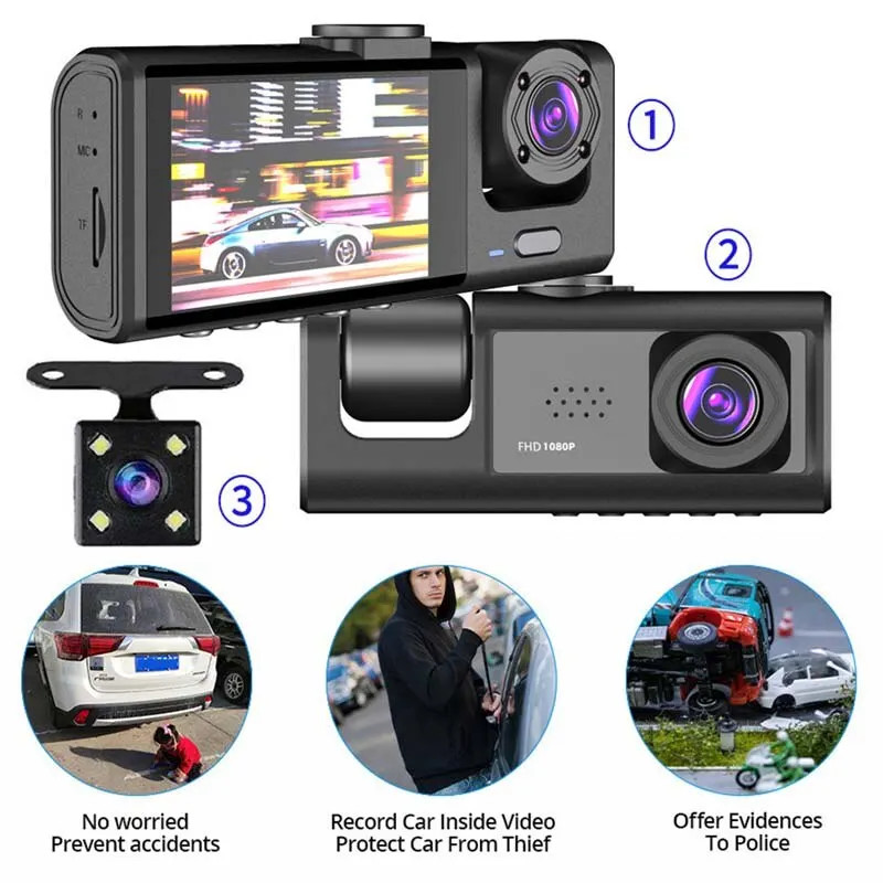 Dash Cam Auto Visione Notturna Full HD + Micro SD 32GB | Sicurezza Strada - 3