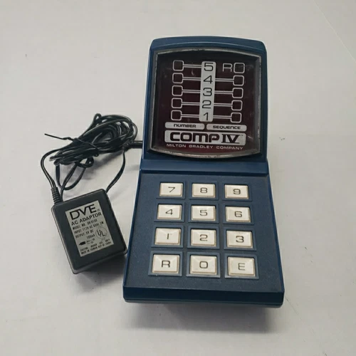 Vintage 1970s Milton Bradley Comp IV Electronic Game Sequence Number Game Tested