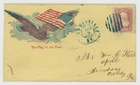 Mr Fancy Cancel 65 CIVIL WAR PATRIOTIC UNLISTED EAGLE & FLAG LOUISVILLE KY DCDS