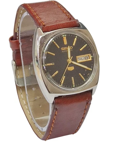 Vintage Seiko Automatic Date Day Dial Wrist Watch  SR255
