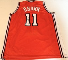 Dee Brown Illinois Fighting Illini signed Custom jersey JSA Witnessed