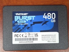 Patriot Burst Elite 480GB 2.5" SATA3 6GB/s Solid State Drive NEW Open Box
