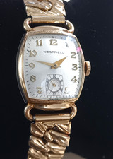 1952 BULOVA Westfield 7 Jewel 10ZC Automatic Wind Wristwatch Yellow Gold Filled
