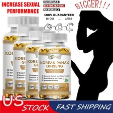 1600mg Korean Red Panax Ginseng 120 Capsules - Extra Strength NON-GMO No Fillers