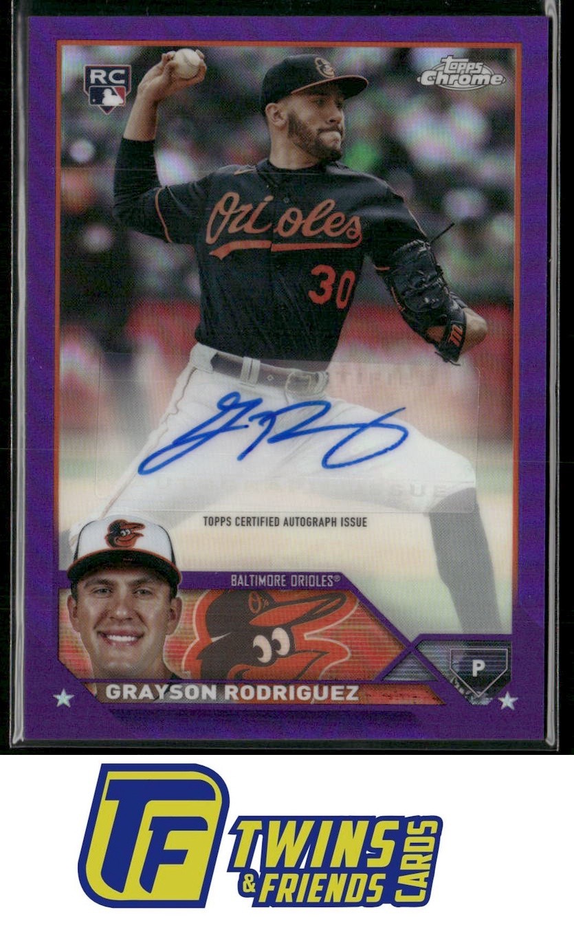2023 Topps Chrome Update #AC-GR Grayson Rodriguez Autographs Purple #/250