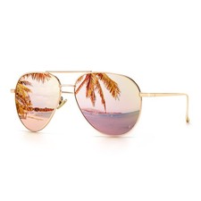 SUNGAIT Women's Lightweight Oversized Aviator Sunglasses - Mirrored Polarized...