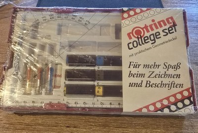 Rotring College Set m.Geomrtriedeckel/ unbenutzt