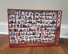 Eurographics HOLIDAY CATS 1000 piece puzzle Christmas New