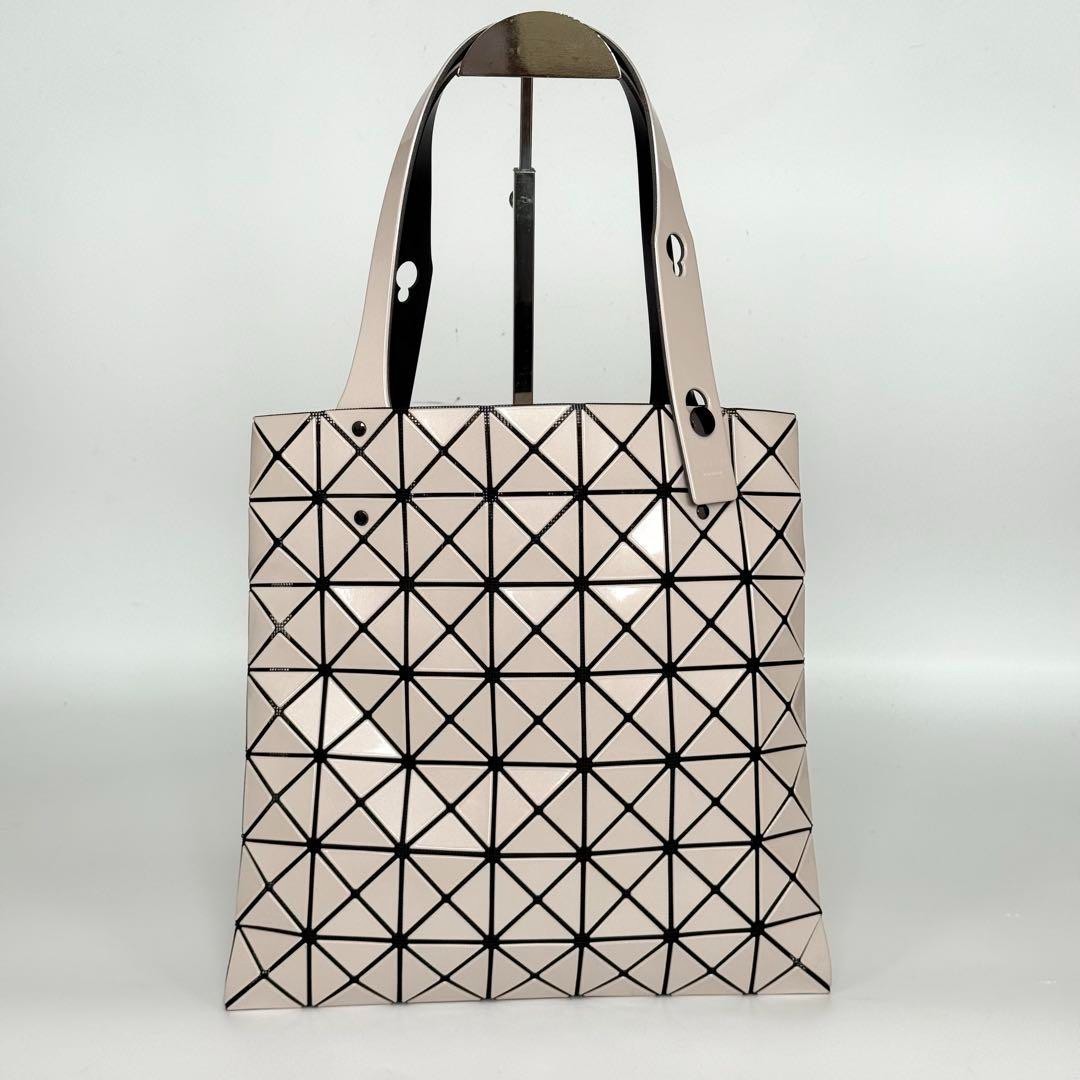 BAO BAO ISSEY MIYAKE Prism Metallic Tote Bag Pink Beige Nylon