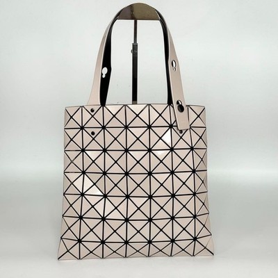 BAO BAO ISSEY MIYAKE Prism Metallic Tote Bag Pink Beige Nylon
