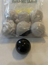 Lot Of 7 Black Ball Knob Receptacle Screw-On 1/2  Thread