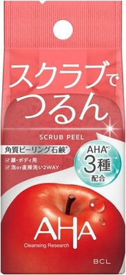 BCL AHA Cleansing research Facial wash Solid Soap Renewal Peel Fresh Apple JP