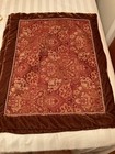 SPRINGS Industries 2-Standard Pillow Shams Floral Rich Red, Gold, Corded — photo 4