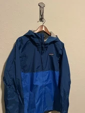Patagonia Men's Torrentshell 3L Rain Jacket Blue Packable Worn Wear Size Small