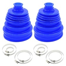 2Pcs Silicone CV Joint Boot Kit, Universal Automotive CV Boots, 5 Inch Blue