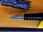 Waterman Laureat Blue Marble & Gold Fountain Pen & Black Rollerball Pen — photo 3