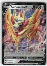 Zamazenta V 139/202 Holo V Rare Sword & Shield Pokemon Near Mint