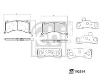 Febi Bilstein Bremsbelagsatz Scheibenbremse 192654 FüR Audi Tron GEN Sportback