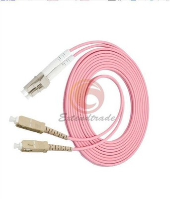 1M LC to SC UPC Duplex Fiber Cable OM4 Multimode 3.0mm Fiber Optic Patch Cord #p