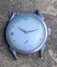 VINTAGE ELGIN SHOCKMASTER DURAPOWER Running SS Fancy Lugs Watch 1940s-50s