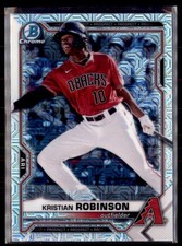 2021 Bowman Chrome Prospects Mojo Kristian Robinson Diamondbacks BCP-158