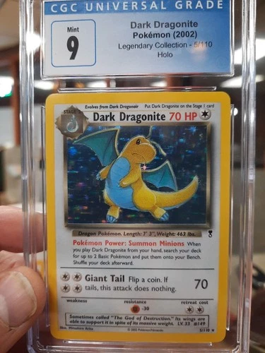 Dark Dragonite Cgc 9 Legendary Collection Holo 2002 Mint 5/110 Dragon Pokémon Nm