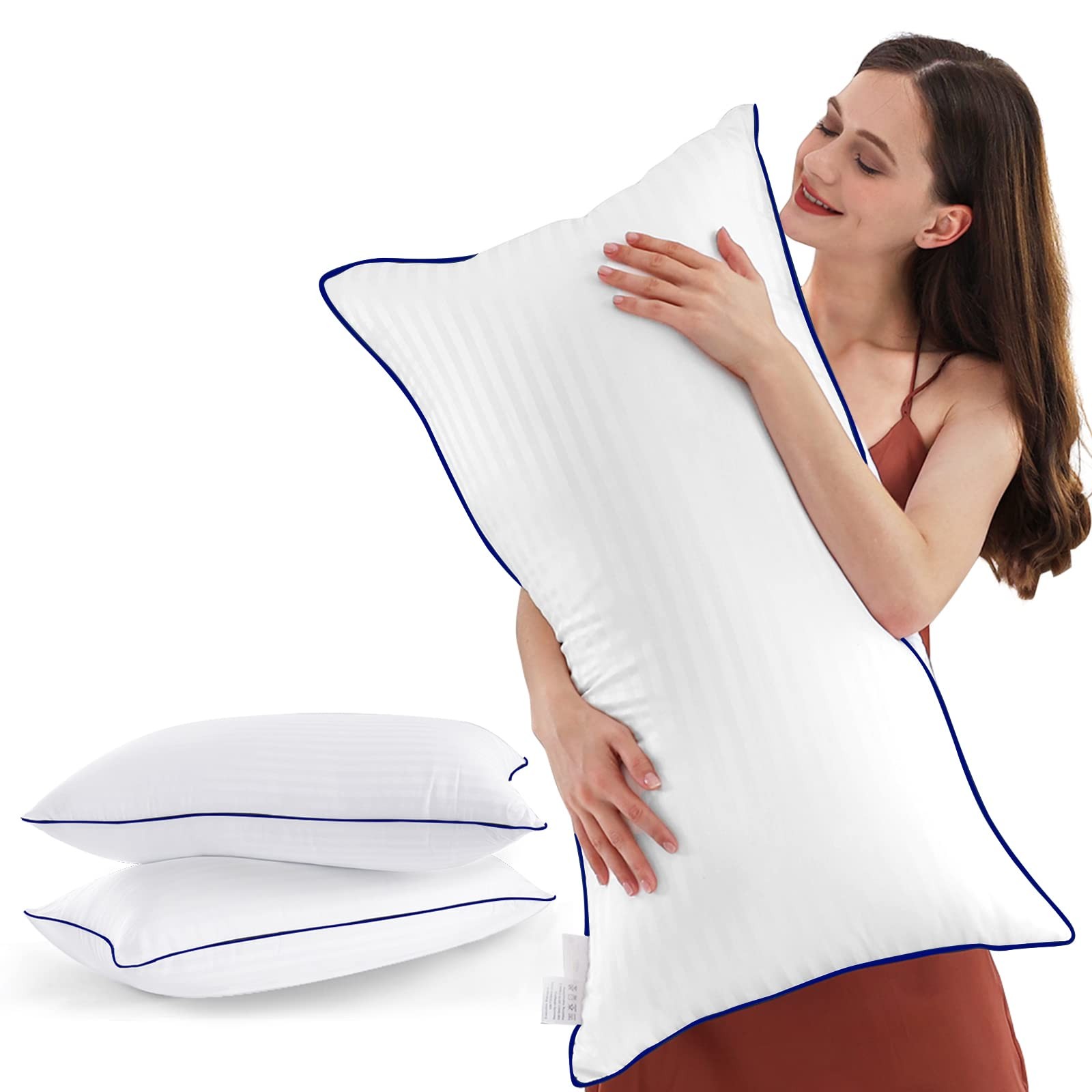 King Size Bed Pillows Set of 2 for Sleeping | Comfortable Hotel Quality