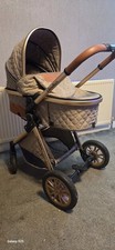 LibreBon Pram Used Great Condition Collection Only Leeds. Brown Rose Gold Frame
