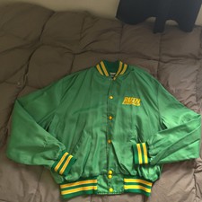 Vintage Halloway Bomber Jacket Mens Size XL Carlsberg Green Made In USA