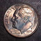1996-P Roosevelt Dime - Uncirculated - High Quality Scans #R572