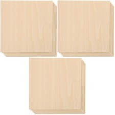 Set of 3 Wood Planks Material Model Building Supplies Woodcraft Unfinished Diy