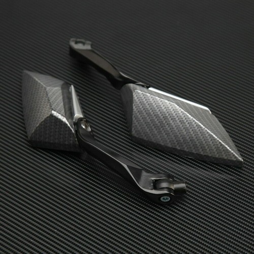 M8 M10 Carbon Fibre Look Rearview Side Mirrors for Honda CBR600RR CBR1000RR 2005 - Picture 5 of 10