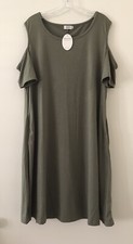 Kancystore Fashion For Beauty Navy Green Womens Stretch Dress Size XL